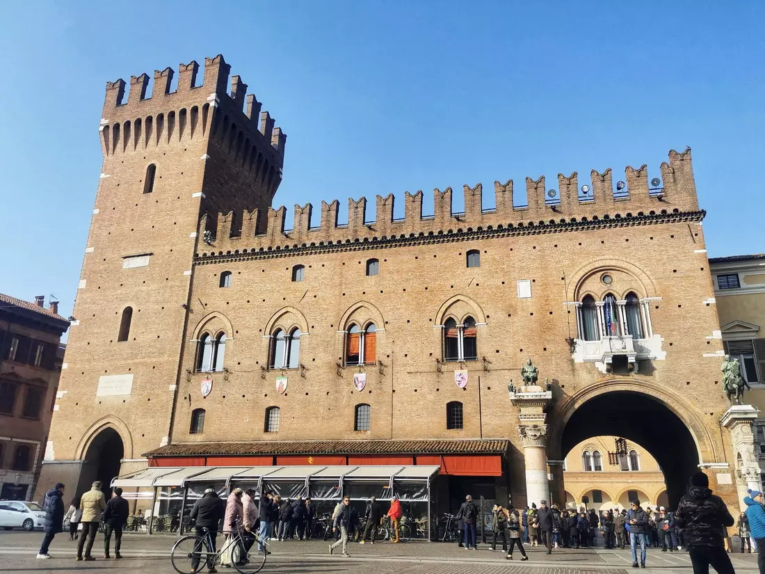 Palazzo Municipale, the Municipal Palace in Ferrara, Italy