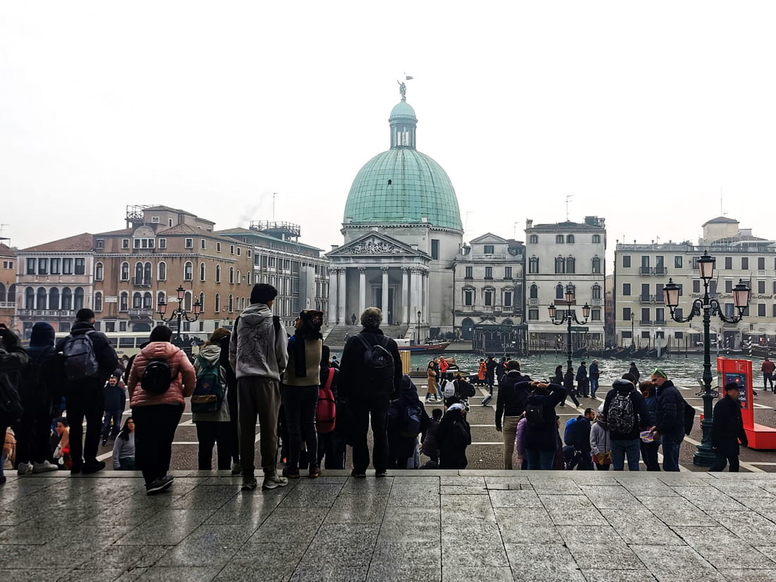 View of San Simeone Piccolo church directly across from Santa Lucia train station