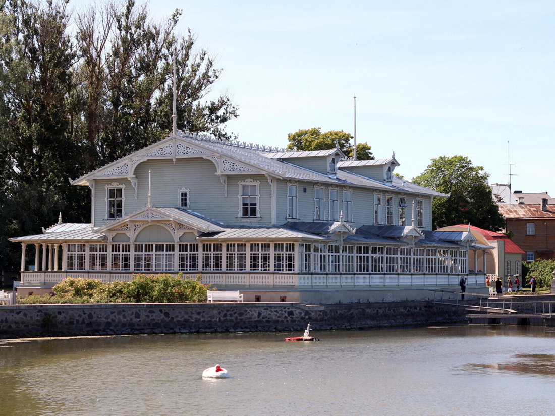 Haapsalu Kuursaal historic wooden pavilion on the seaside promenade in Haapsalu, Estonia