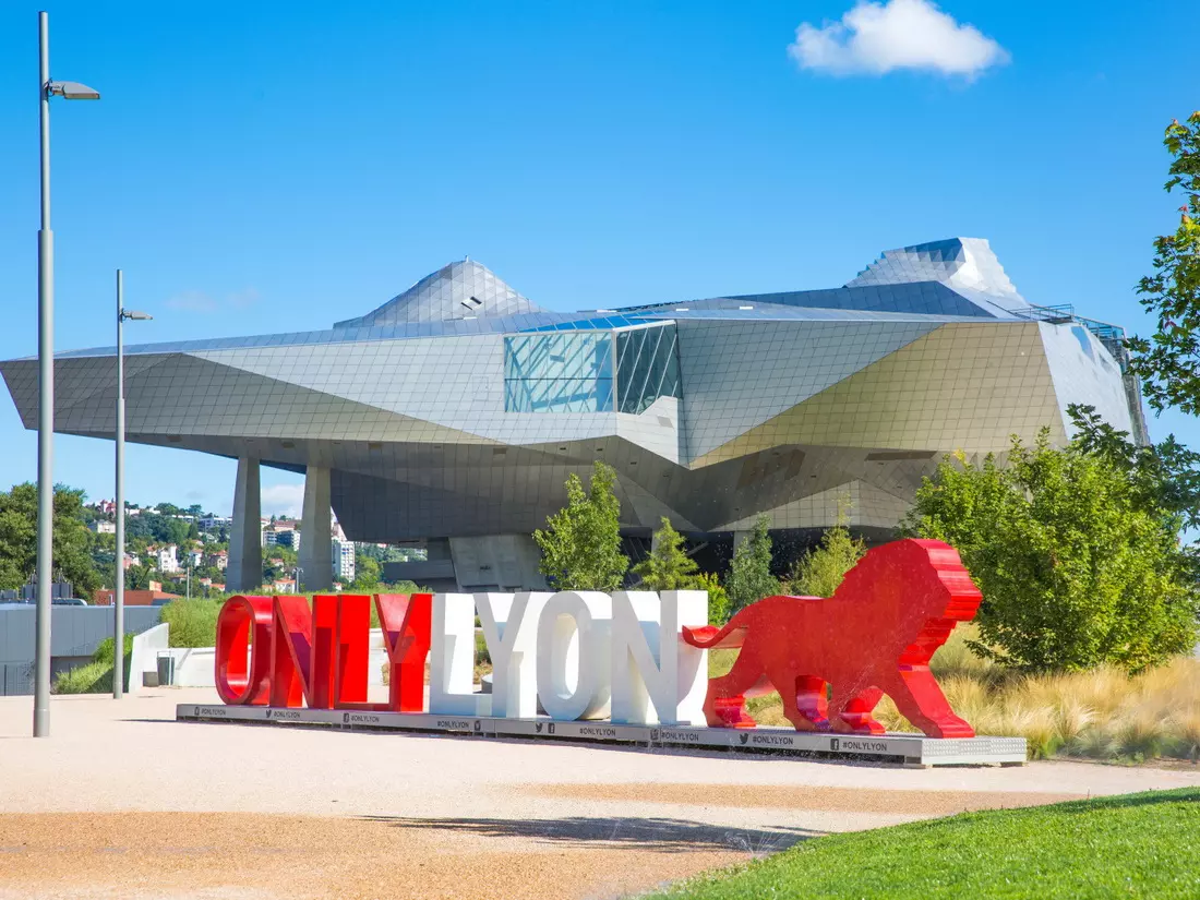 Musée des Confluences exterior: View of the modern glass-and-metal Musée des Confluences, symbolising the meeting of the Rhône and Saône rivers.