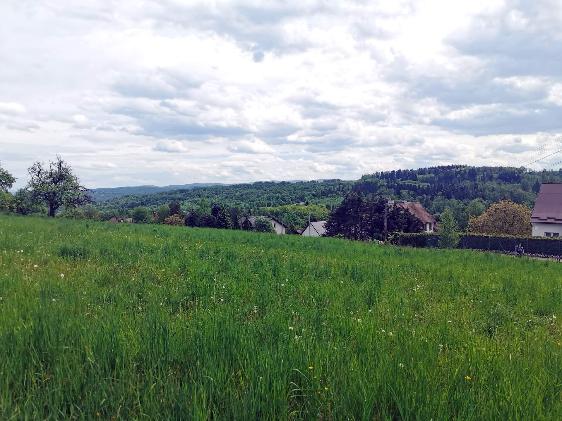 green hills surrounding Kalwaria Zebrzydowska