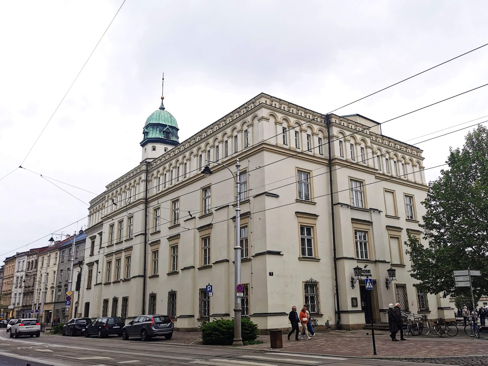 Exterior of the Ethnographic Museum in Krakow housed in a large historic building